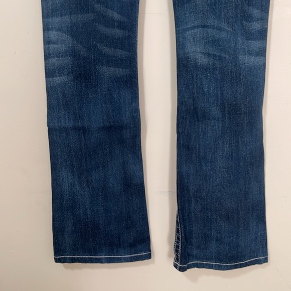 ☀️Sale☀️ Miss Me denim boot cut jeans embroidered and embellished size 29 waist - Picture 5 of 11